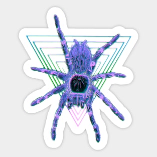 Tarantula “Vaporwave” Triangle V28 (Invert Glitch) Sticker